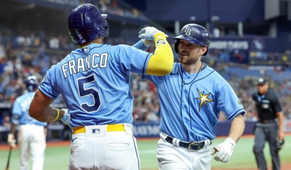 Tampa Bay lleva 12 victorias al hilo y este jueves podría empatar récord de la MLB