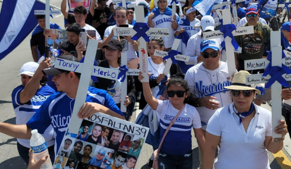 protestas, nicaragüenses, marcha, Estados Unidos