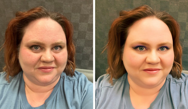 Krystle Berger Krystle Berger antes y después de haber usado una aplicación llamada FaceTune para cambiar su apariencia.