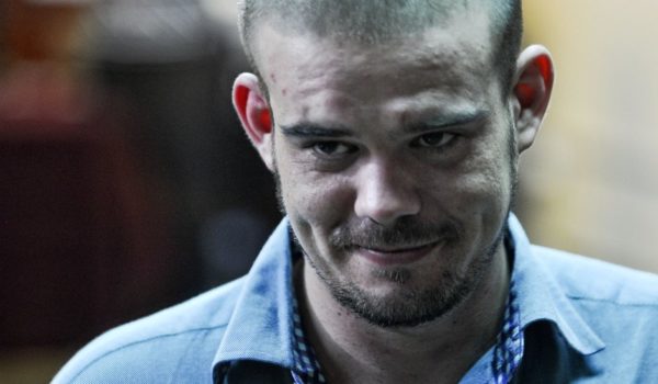 Getty Images Joran van der Sloot durante su juicio por asesinato en Lima en 2011.