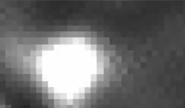 NASA La explosión real captada por un telescopio espacial de la NASA.