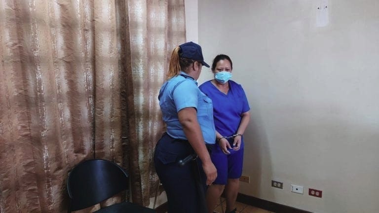 Allison Carvajal cómplice del femicidio cometido por Gabriel Guadamuz en León. LA PRENSA/ Archivo.