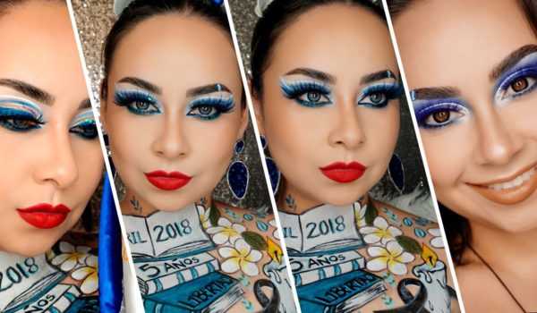 La maquillista que denuncia con su arte en Tik Tok la represión de la dictadura en Nicaragua