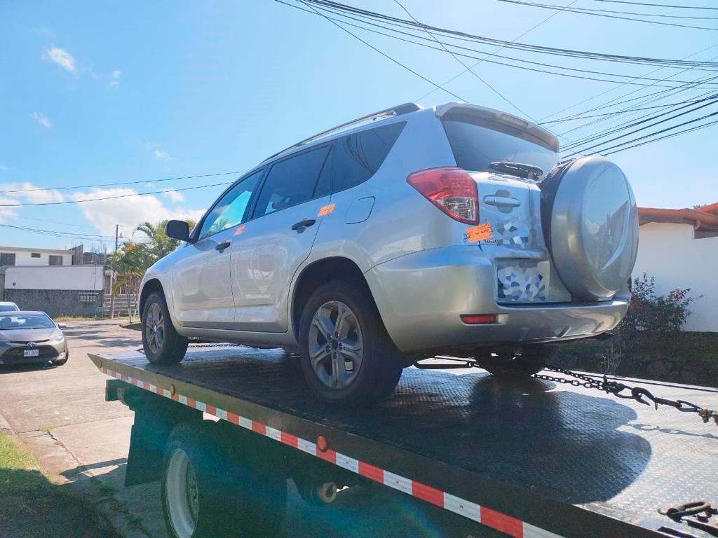 Este es el vehiculó con el cual fue arrollado mortalmente en la capital costarricense el nicaragüense Roberto Mendoza. LA PRENSA/ OIJ.   