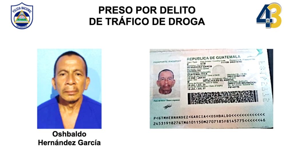 Este el guatemalteco capturado por Policía con el millonario cargamento de cocaina. LA PRENSA/Policía  