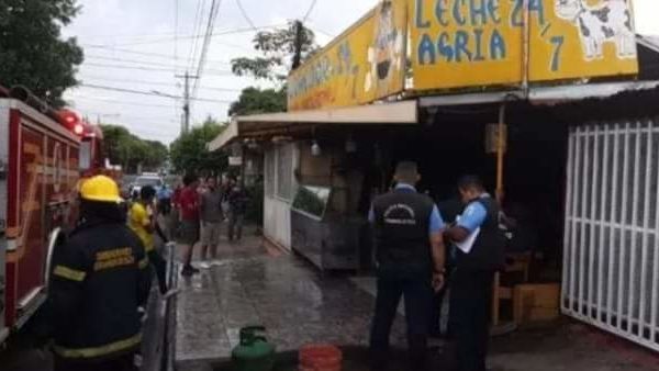 Dos trabajadores mueren tras incendio en comidería de Managua