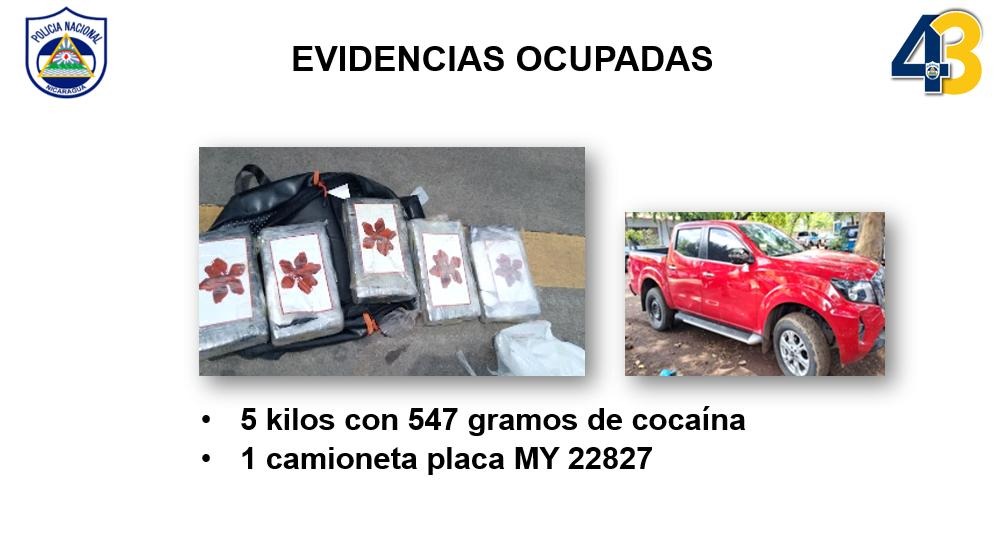 Esta es la droga y la camioneta que la Policía le incautó a Marlon Carmona . LA PREENS/ Policía.
