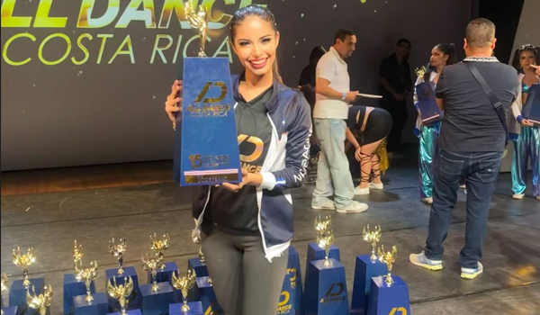 La bailarina nicaragüense que ganó primer lugar en un concurso en Costa Rica  