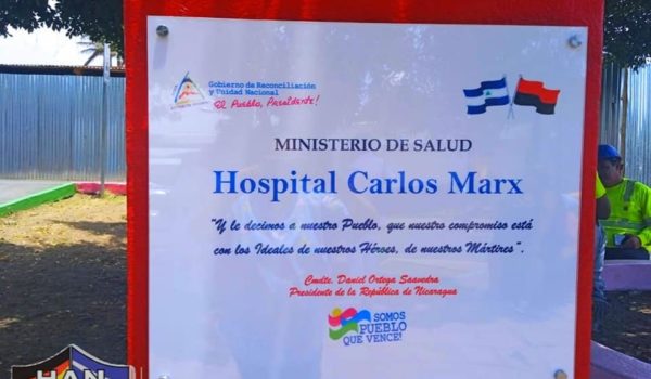 Régimen cambia el nombre del Hospital Alemán Nicaragüense