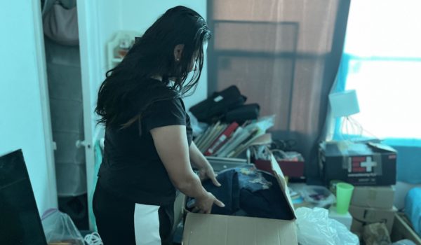 Valentina Oropeza / BBC Mundo Alejandra decidió marcharse con sus hijos de Florida y mudarse a Nueva York.