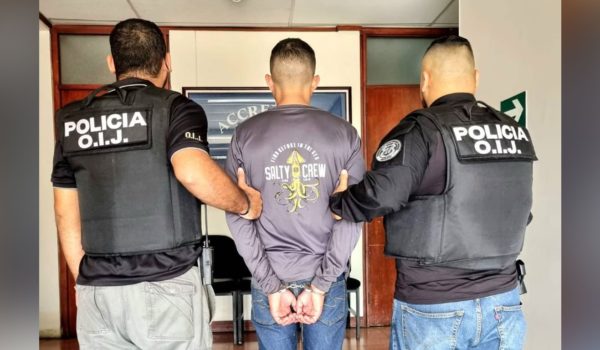 OIJ captura a sospechoso de haber matado a dos nicaragüenses en Costa Rica