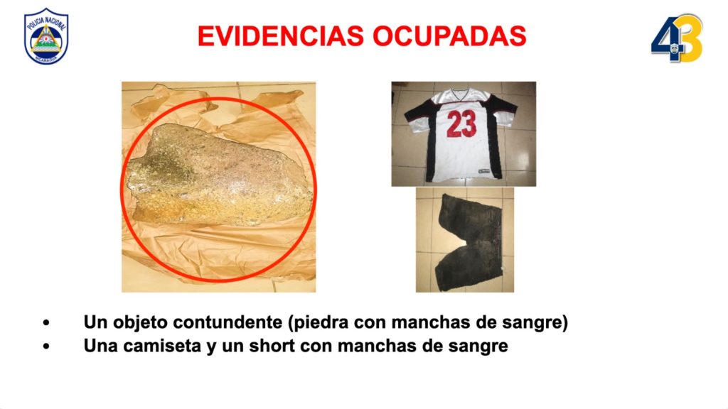 Estas son las evidencias recolectadas por la Policía durante la investigación del crimen de un vigilante. LA PRENSA/ Policía.
