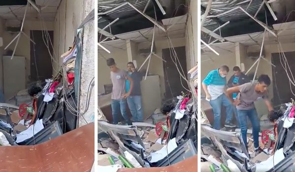 Camión recolector de basura choca contra oficinas en Portezuelo y causa un muerto y varios lesionados