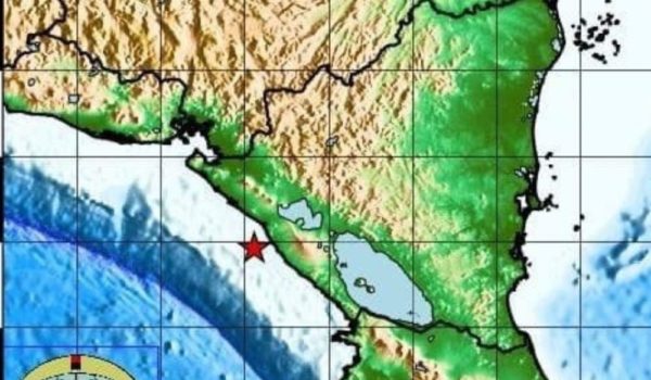 Sismo de 5.0 sacude el territorio nicaragüense