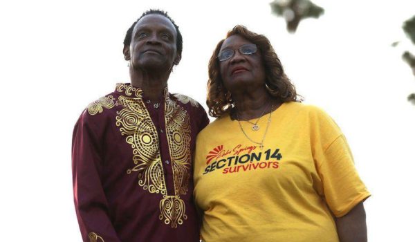 BBC Las casas de Alvin Taylor (izquierda) y su hermana Pearl (derecha) fueron destruidas cuando eran niños.