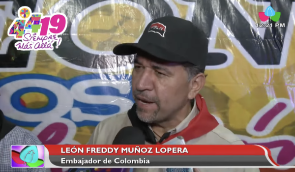 Embajador de Colombia en Nicaragua justifica su participación en caminata sandinista