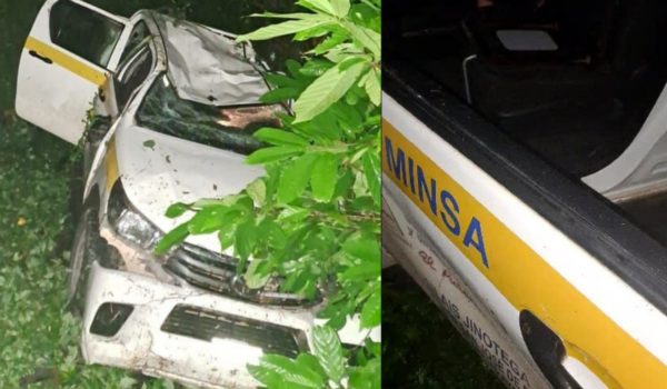 Se accidentan en camioneta del Minsa tras participar en actividad del FSLN en Jinotega