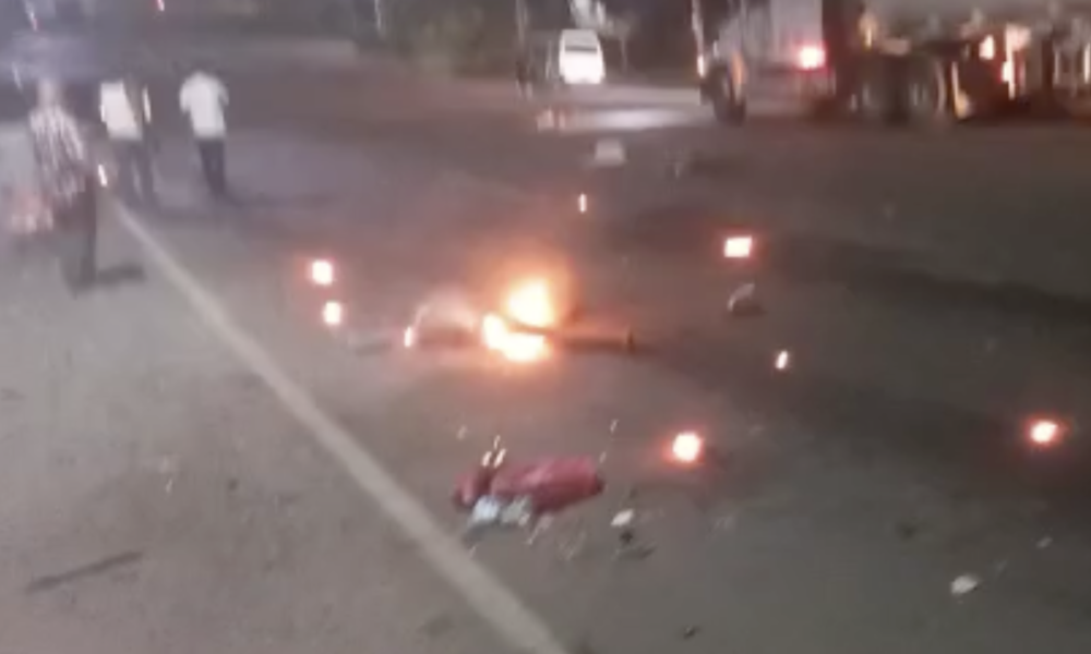 El accidente ocurrió a eso de las 6:35 de la mañana. LA PRENSA/ Captura de video 