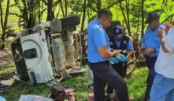 Niña de 11 meses fallece por volcón de camioneta en carretera Rivas-Peñas Blancas