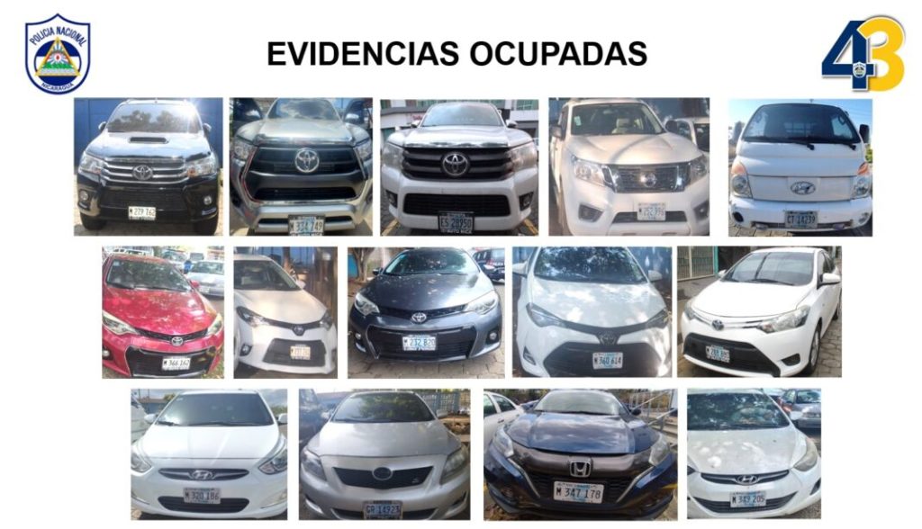 Estos son los vehículos que la Policía recuperó y entregó a los dueños de siete rentadoras. LA PRENSA/ Policía.