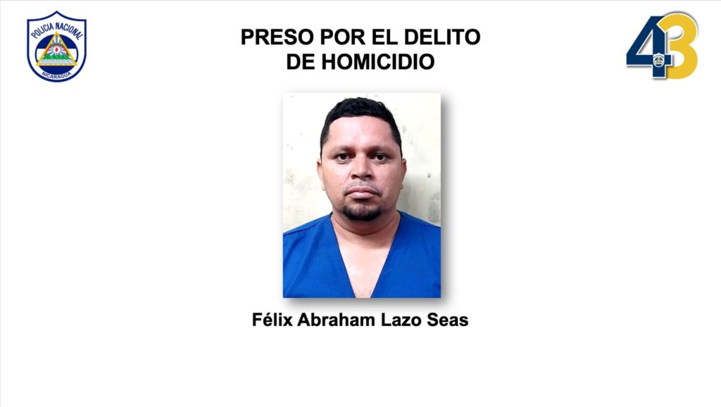 Wilmer Aragón Centeno acusado de matar a balazos a un hombre en Wiwilí, Jinotega. LA PRENSA/ Policía