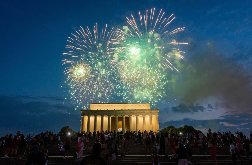 fuegos artificiales, 4 de julio