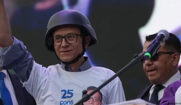Christian Zurita, sustituto del candidato asesinado Fernando Villavicencio.