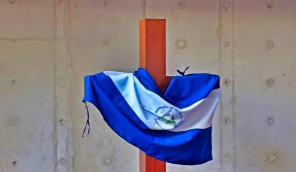 Protesta en Colombia contra la agresión de la dictadura de Nicaragua a jesuitas