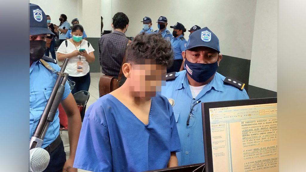 Este es adoleciente sentenciado a 6 años de privación de libertad por haber asesinado a una de las hermanitas de Ciudad Belén. LA PRENSA/Cortesía