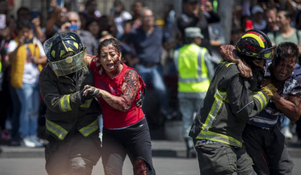México realiza un histórico simulacro nacional en el aniversario de sus peores temblores