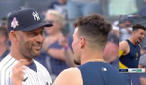 Jugador de Milwaukee se deslumbra al conocer a su ídolo de infancia, Derek Jeter