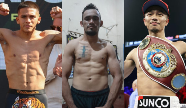 Jesse Rodríguez, Gerardo Zapata y Junto Nakatani.