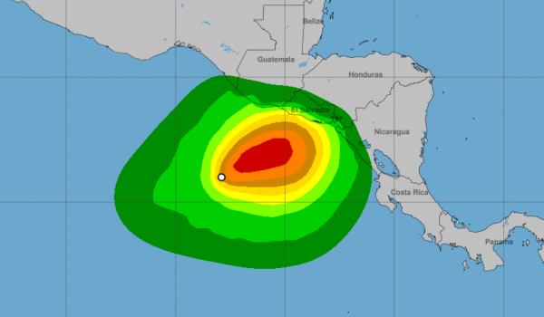 Se forma depresión tropical en el Pacífico centroamericano