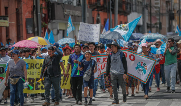 Las protestas contra la fiscal general en Guatemala suman once días sin soluciones a la vista