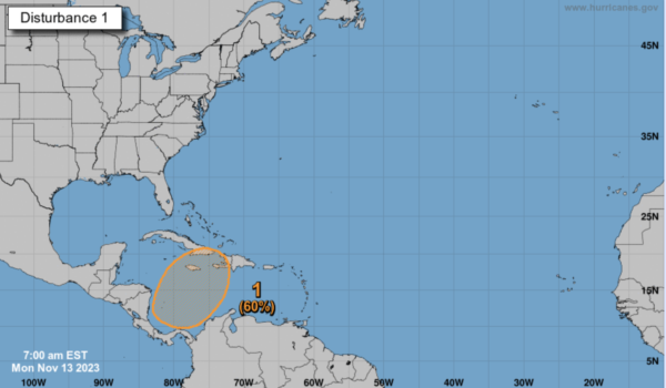 Sistema de baja presión en el Caribe con posibilidad de convertirse en depresión tropical