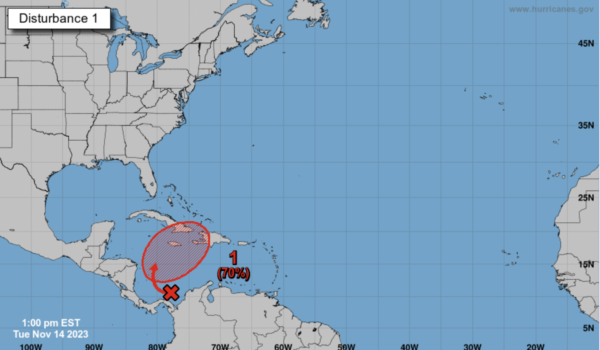Depresión tropical en el Caribe provocará lluvias fuertes y tormentas eléctricas en el país