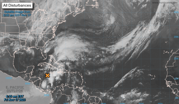 Posible ciclón tropical veintidós se forma en el Caribe