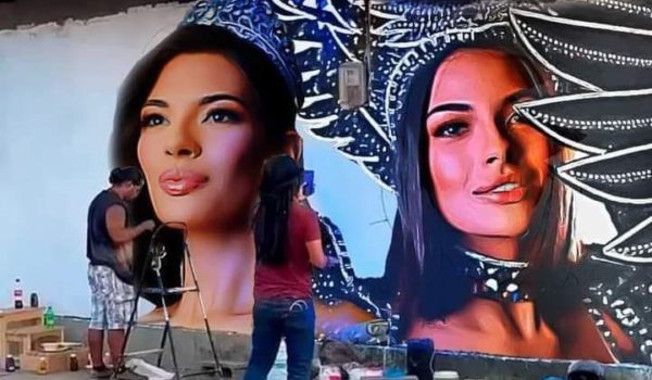 Inteligencia Artificial recrea cómo habría quedado el mural de Sheynnis Palacios en Estelí