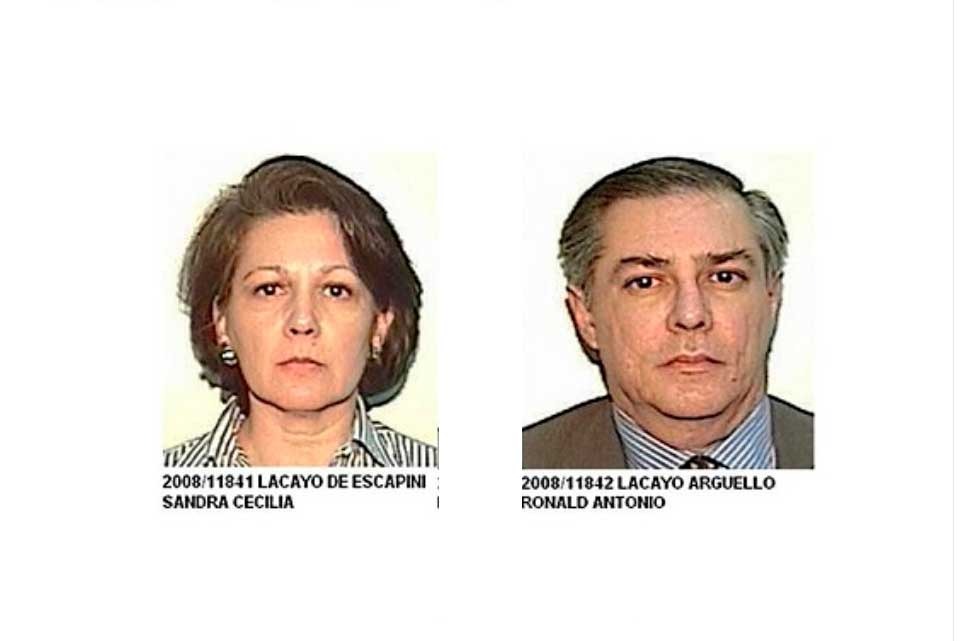 Ronald Lacayo y Cecilia Lacayo de Escapini, se
