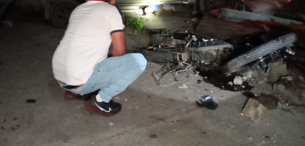 Esta esta es la moto donde se transportaba ..