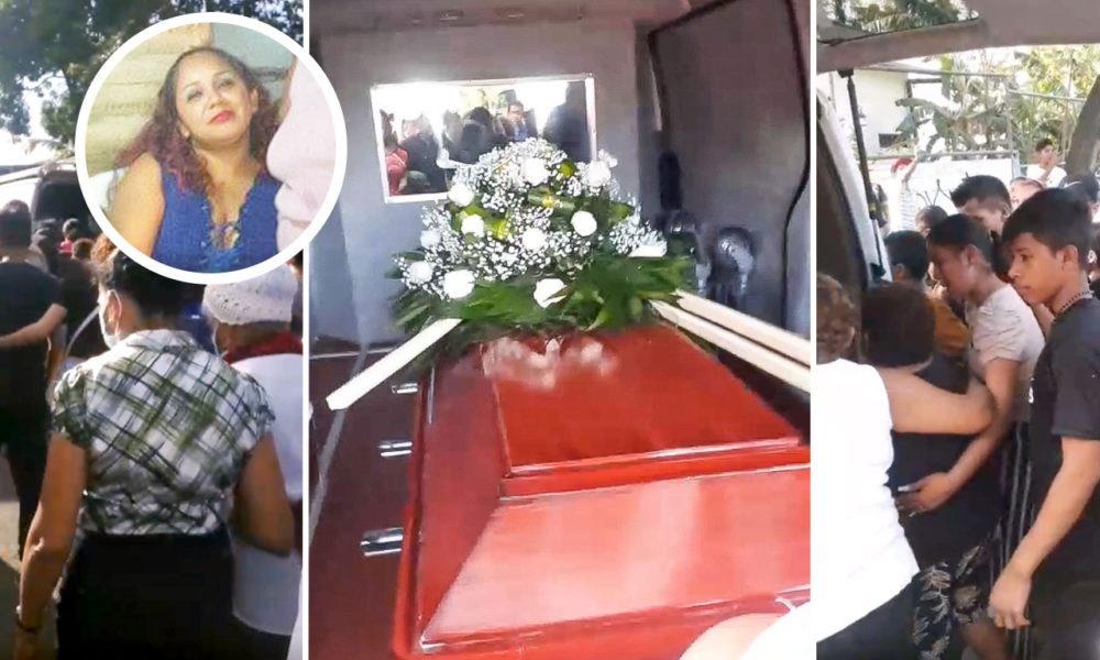 A Nelly Argentina Romero la enterraron con la canción de Jenni Rivera: “Cuando muere una dama”. LA PRENSA/Captura de video