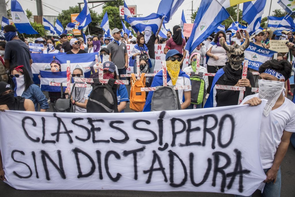 University students led various protests against the Ortega-Murillo regime in 2018. LA PRENSA/Archive
