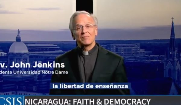 Presidente de la Universidad de Notre Dame: Ortega quiere»extinguir el catolicismo» en Nicaragua y hay que detenerlo