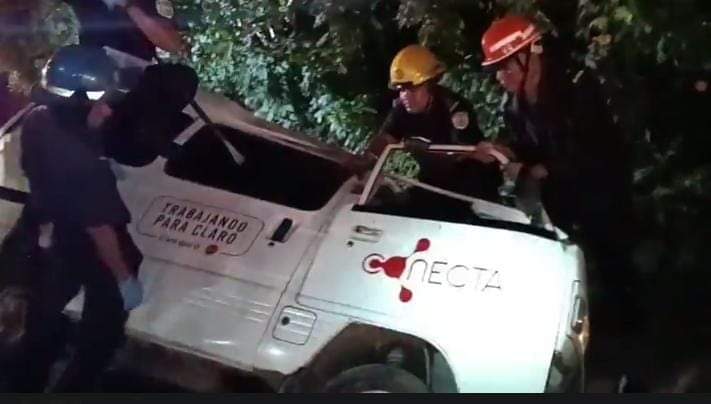 Los dos fallecidos y los lesionados regresaban de la fiestas de despedida  de fin año. LA PRENSA/ Cortesía..
