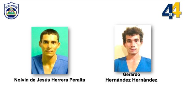 Policía de Jinotega presenta a dos presuntos homicidas