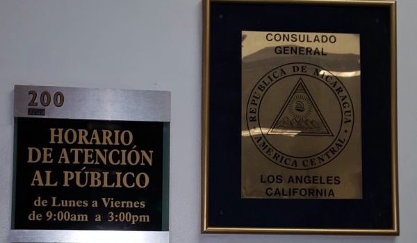 Cierra el consulado de Nicaragua en Los Ángeles