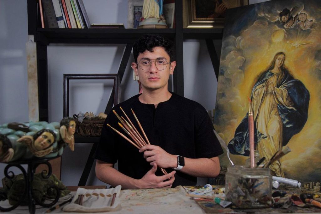 José González, pintor, arte sacro, Nicaragua, pintura religiosa