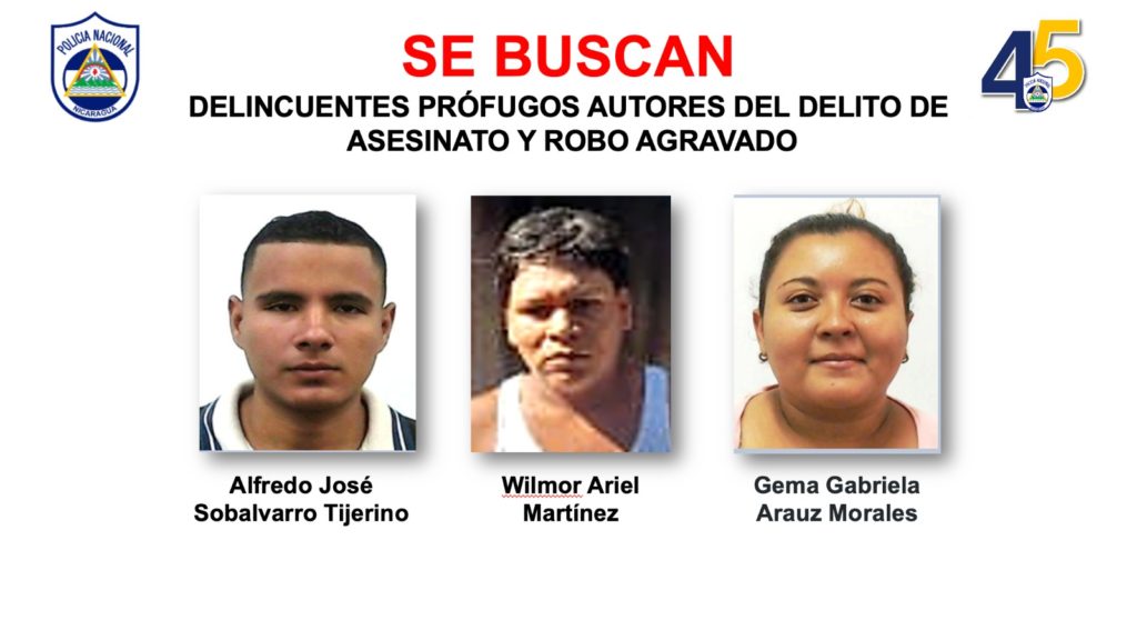Dos hombres y una mujer han sido circulados por el crimen de Wilfredo Duarte. LA PRENSA / Policía..