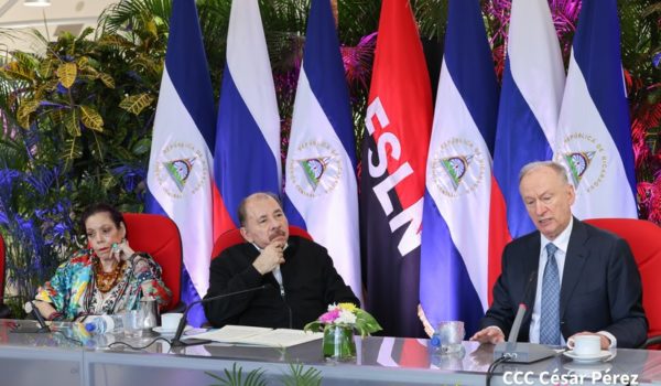 Ortega ataca a EE. UU., Europa y al presidente de Francia durante el encuentro con Nikolai Patrushev