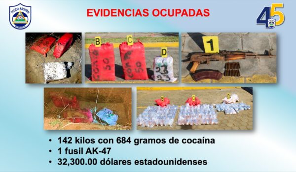 Policía encuentra cocaína, armas y dinero enterrados en Padre Ramos